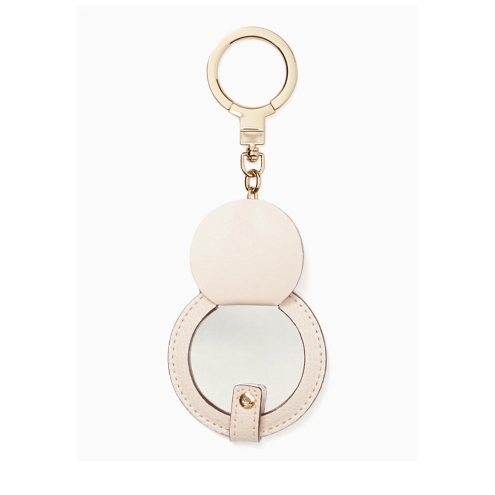 Kate SpadeCircle Mirror Leather BagCharm/keychain - Picture 8 of 8